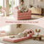 Fauteuil d'appoint pliant 2 en 1, fauteuil à billes convertible moelleux en canapé-lit, canapé-lit simple multifonctionnel pour le salon et les petits espaces, rose-1544775445