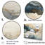 «Blue and White Marble River», art mural abstrait en marbre-262517294-262517283