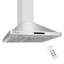 Hotte murale convertible de 380 pi³ / min en argent avec télécommande incluse-63501255