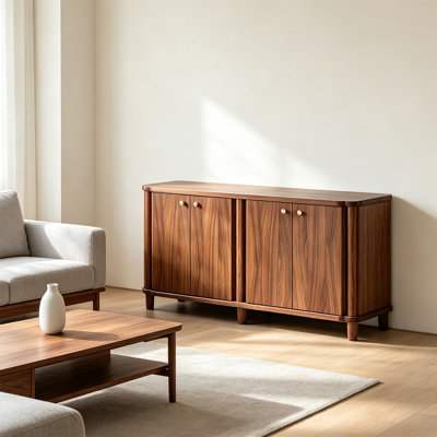 American-style vintage four-door storage cabinet