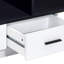 Table basse blanche et noire avec rangement