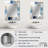 Cerulean Cubism Shapes - Abstract Shapes Wall Mirror, Modern Decorative Mirror, Printed Metal Art-1355642033