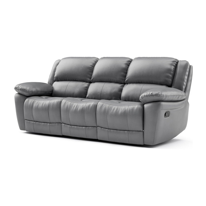 82.4" W Transitional Sofa, Dark Gray, Dark Gray