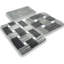 3 Pieces Machine Washable Handmade Bath Rugs
