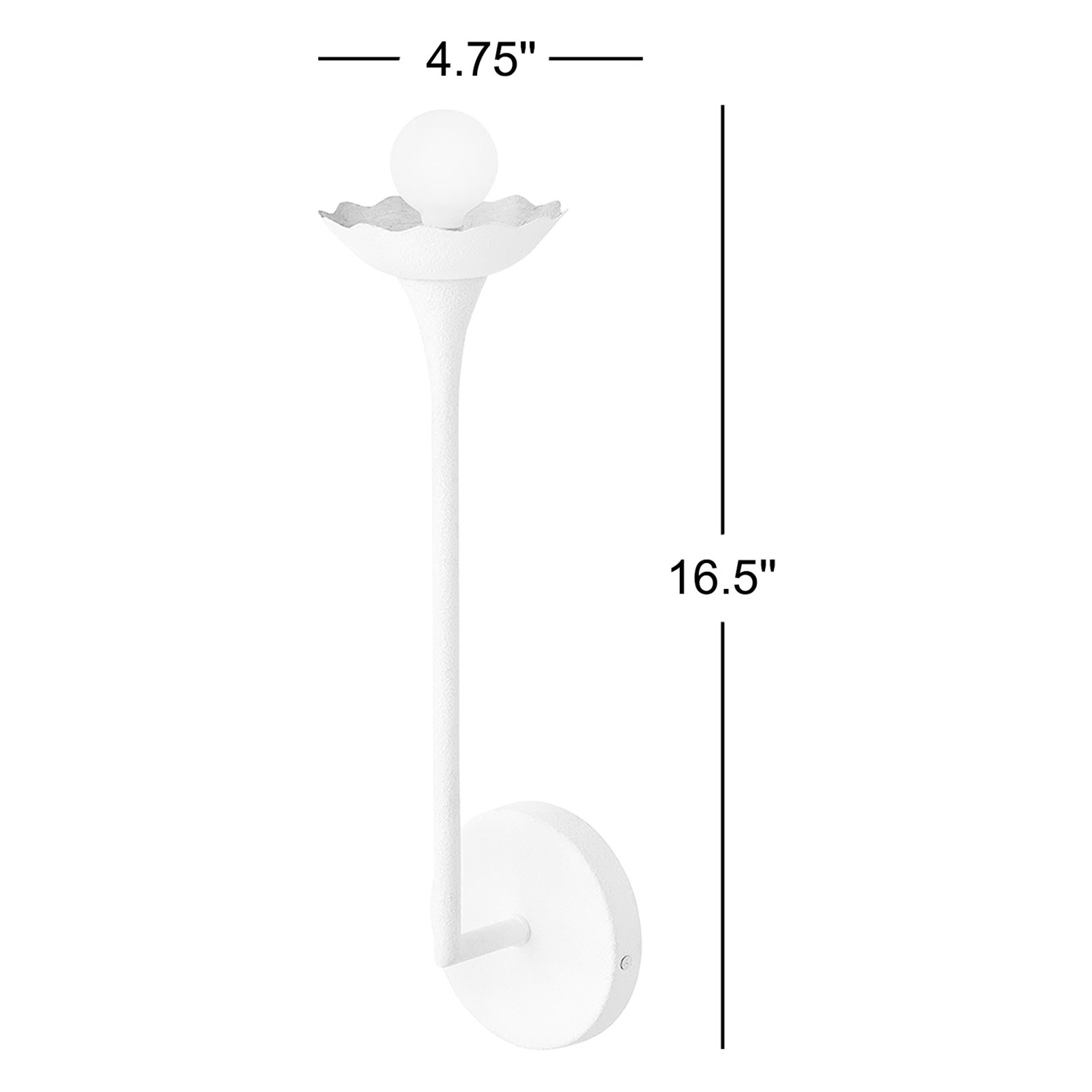 Single Light Floral Wallchiere