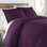 Ensemble de housse de couette en mauve Southshore Basics de Southshore Basics en mauve, literie en microfibre à double brossage 90 g / m² avec fermeture à glissière cachée et attaches de coin, 2 taies décoratives, double / grand