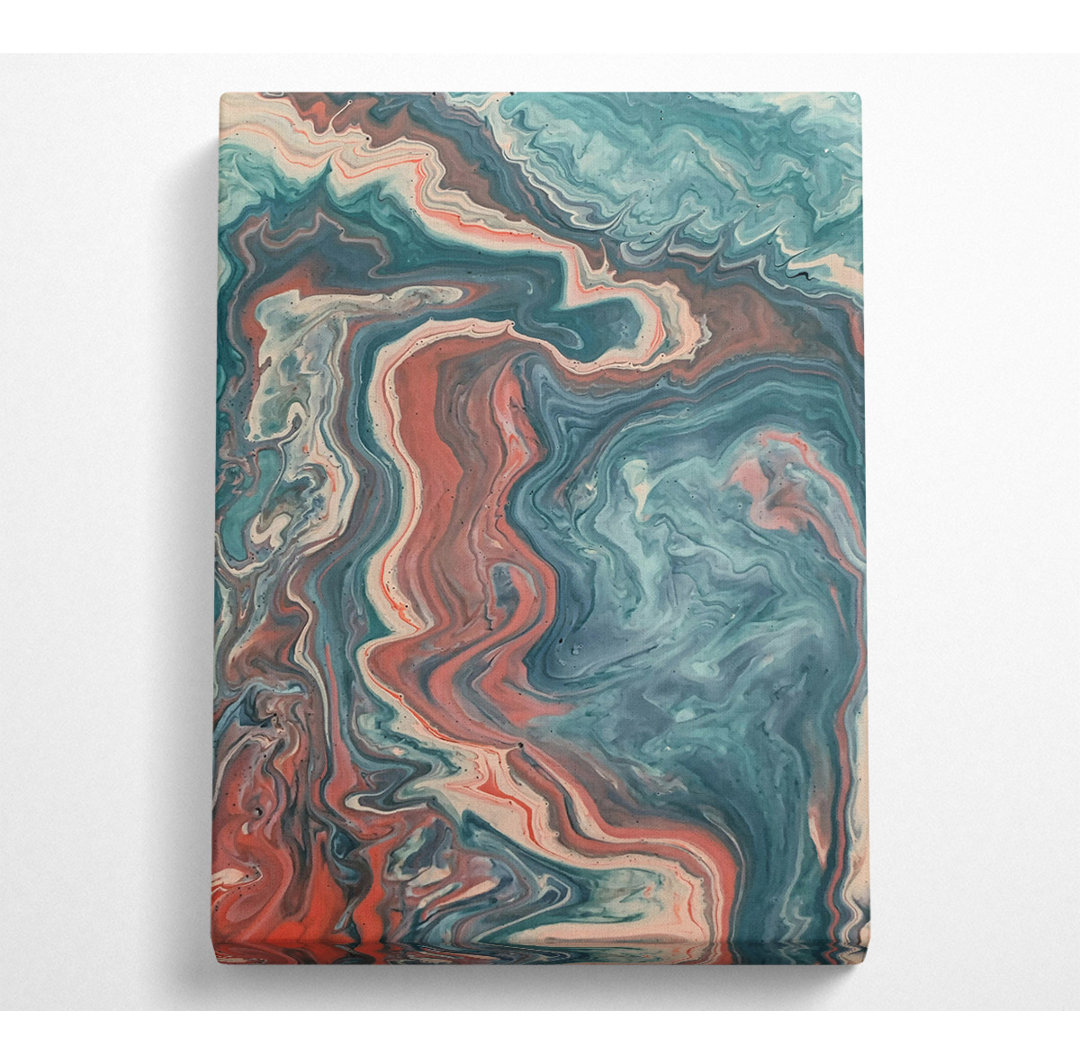 Teal Swirls And Flow