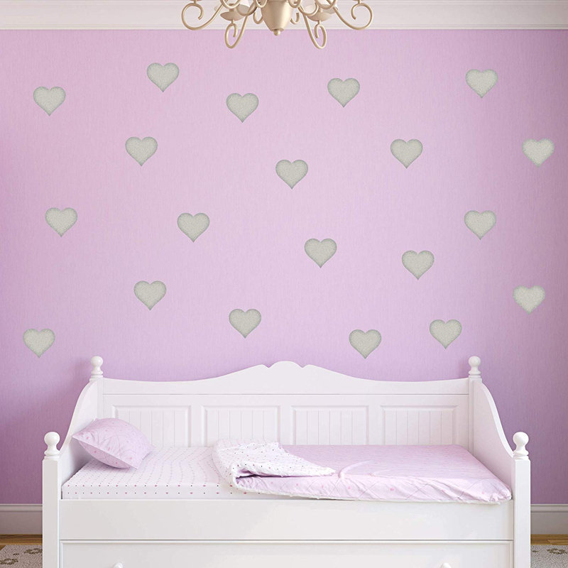 Décalcomanie murale dame, H 4,7 po x l 5 po, Argent