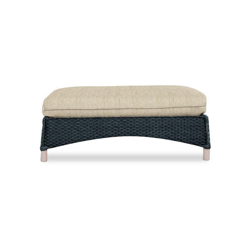 Mandalay Outdoor Ottoman, Charlotte Sparrow, White
