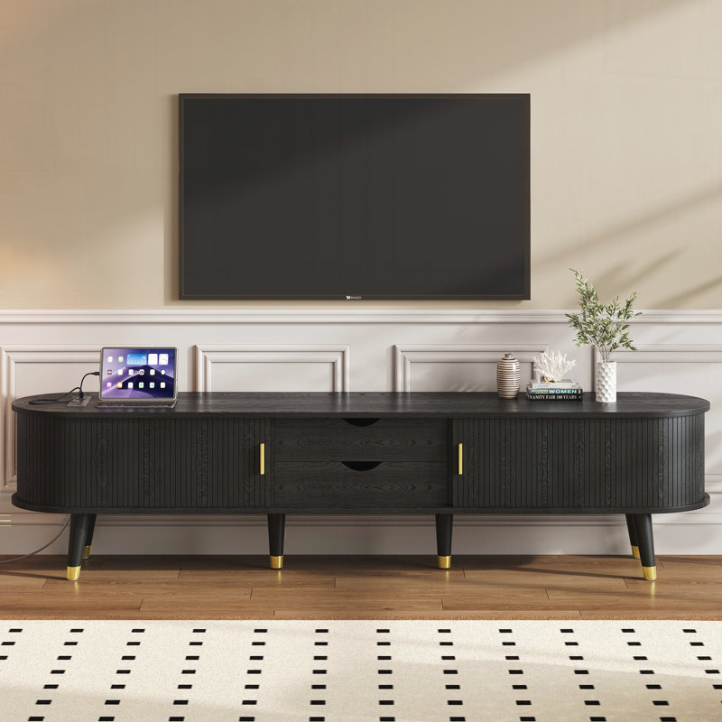 Meuble télé moderne pour le salon, Noir