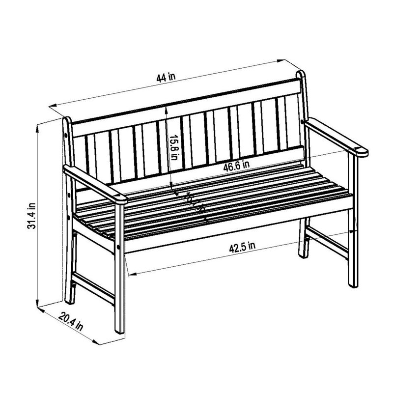 Banc pour patio