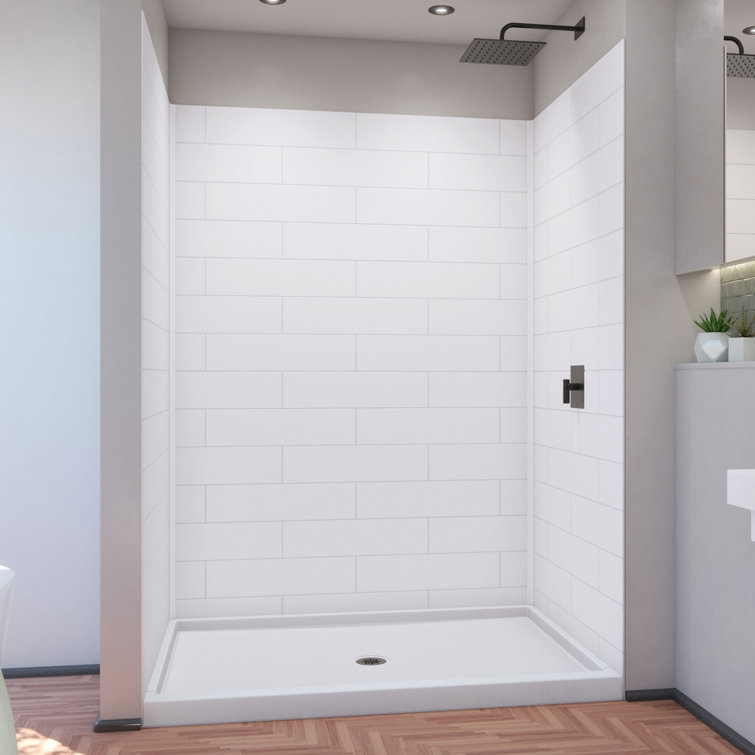 Dreamstone 60 W x 42 D x 84 H Rectangle Shower Stall and Base Included
