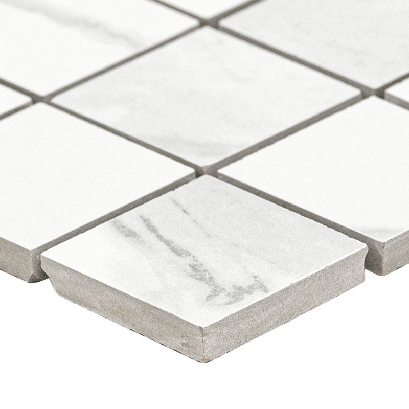 Ardena Silva 12 in. x 12 in. Matte Porcelain Mosaic Floor and Wall Tile