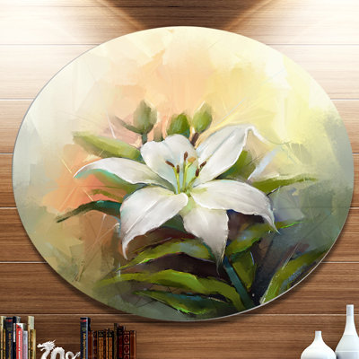 " White Lily Flower "