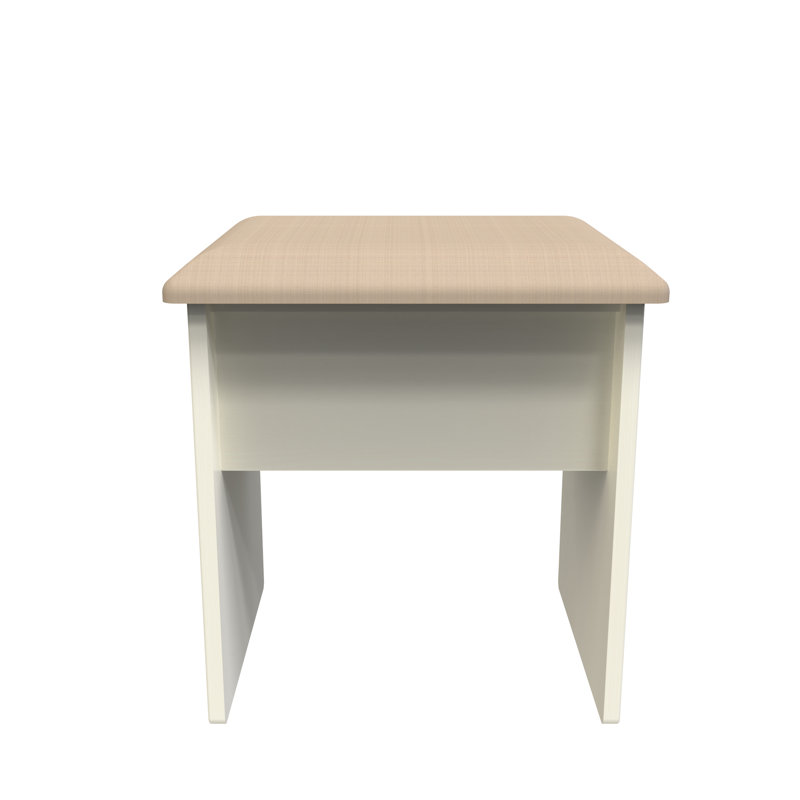 Fully Assembled Murier Dressing Table Stool, Cream Ash