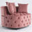 Accent Chair / Classical Barrel Chair For Living Room / Modern Leisure Sofa Chair (Pink)-2115118184