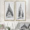 «Pine Tree Forest In Winter Wonderland - Pine», reproduction d'art sur toile 2 pièces