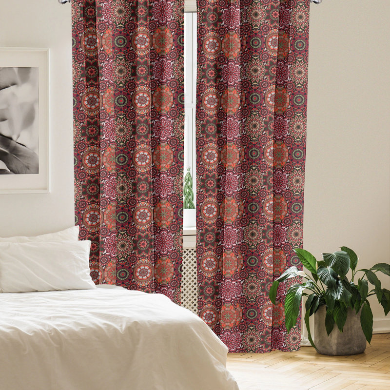 Rideau marocain 4 panneaux East Urban Home, L 56 po x L 63 po