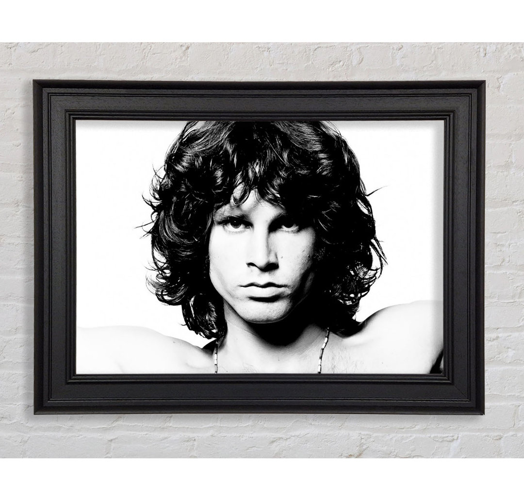 Jim Morrison Gesicht - Einzelner Bilderrahmen Kunstdrucke