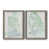 Toile avec cadre gris