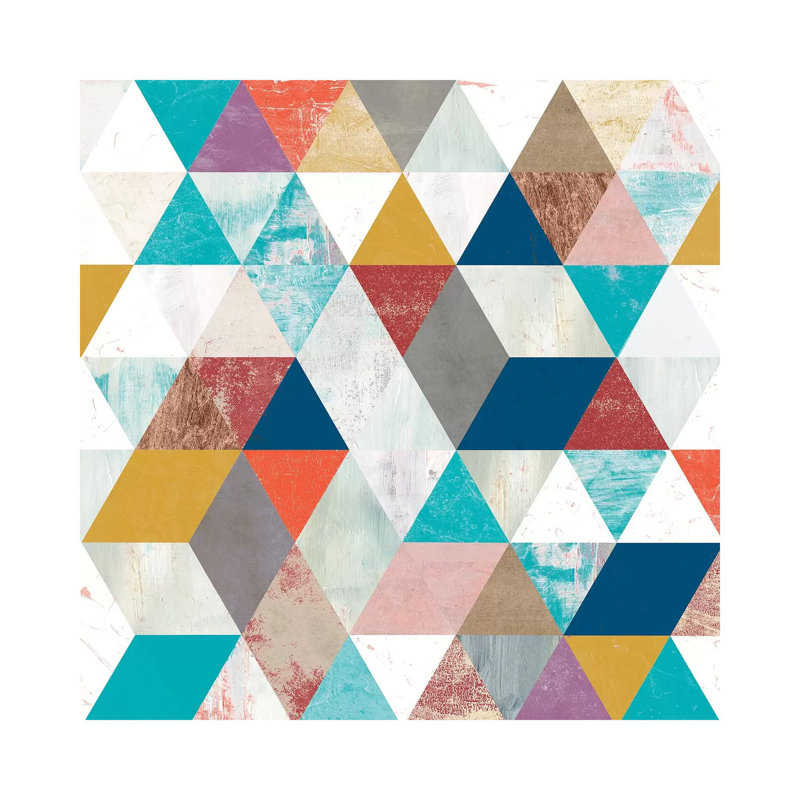 Bright Mosaic II by Victoria Borges - Wrapped Canvas Gallery-Wrapped Canvas Giclée, 45.72 cm H x 45.72 cm W x 1.91 cm D