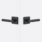 Aspra Square Passage Rosette, Knurled Grip