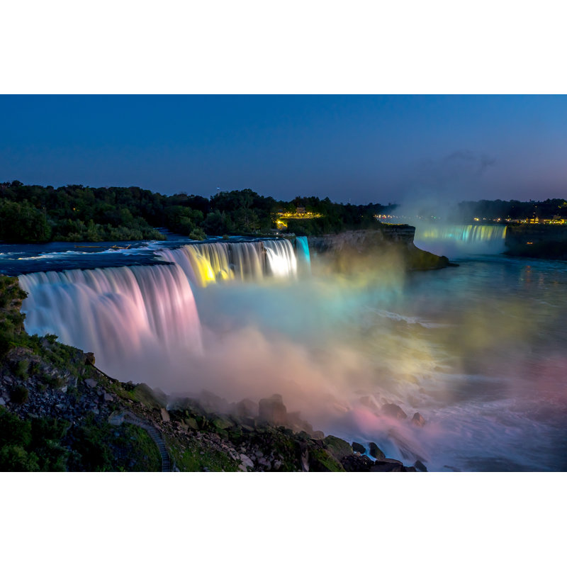 Chutes du Niagara - Photographie sur toile tendue, H 20 po x l 30 po