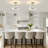 3 - Light Semi Flush Mount Ceiling Light With Water Glass Shade-1502950068
