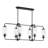 Nunley 6-Light Linear Chandelier in Matte Black-1050238365