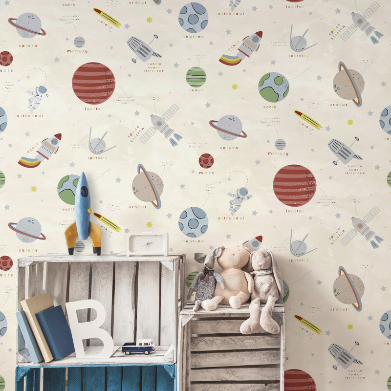 Papier peint espace Space Adventure Beige