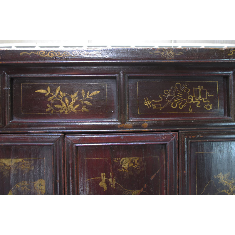 Antique Chinese Chinoiserie-Style Cabinet