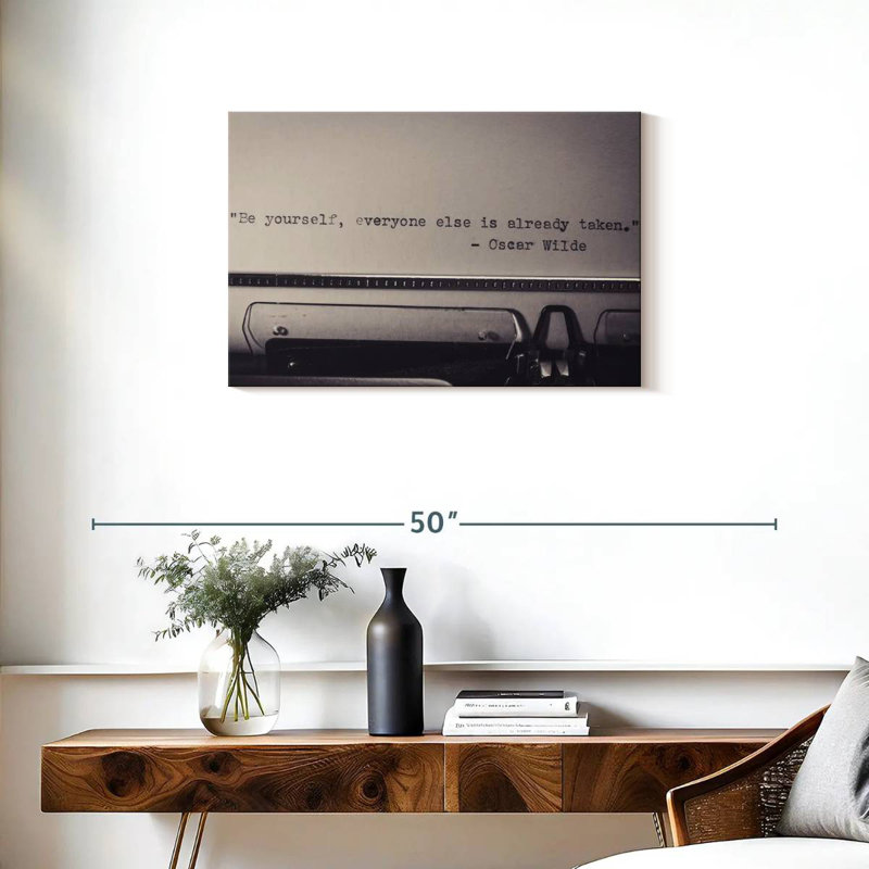 Tergel Oscar Wilde Famous Quote, 20" H x 30" W