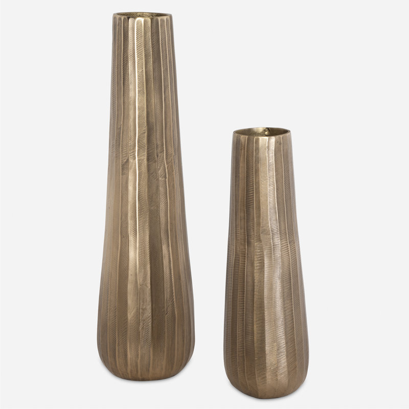 Susaye Antique Gold Vases