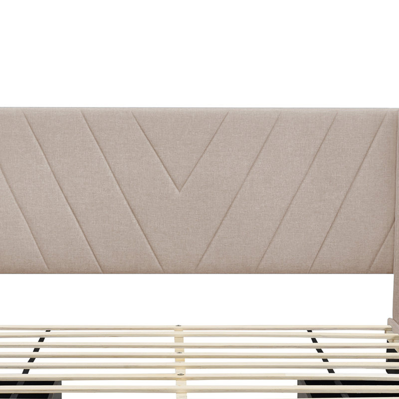 Sagen Bed, Beige