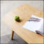Table basse en bois massif avec tablette de rangement, facile à monter, chêne naturel, idéale pour le travail et les études à domicile, 80 x 50 x 44 cm