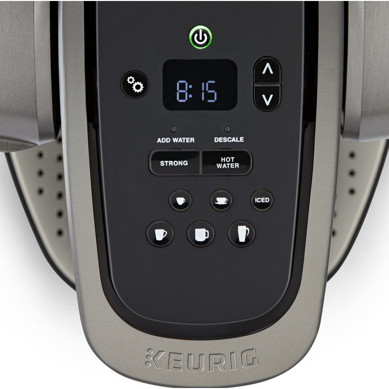 Cafetière à dosette K-Elite Keurig K-Cup avec réglage du café glacé et contrôle de la force Keurig, Ardoise