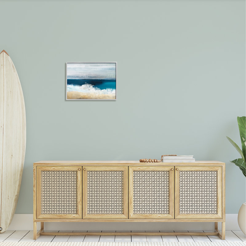Beach Waves Crashing Foam, H 16 po x l 20 po x P 1,5 po, Estampe numérique Farmhouse