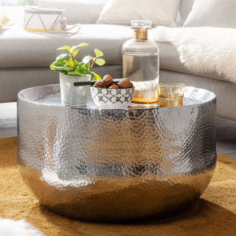 Swanhilda Solid Coffee Table, Silver