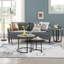 Metal Frame Coffee Table, Round Nesting Table Set-18111832