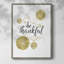 «Be Thankful», reproduction encadrée - bois massif-487220214