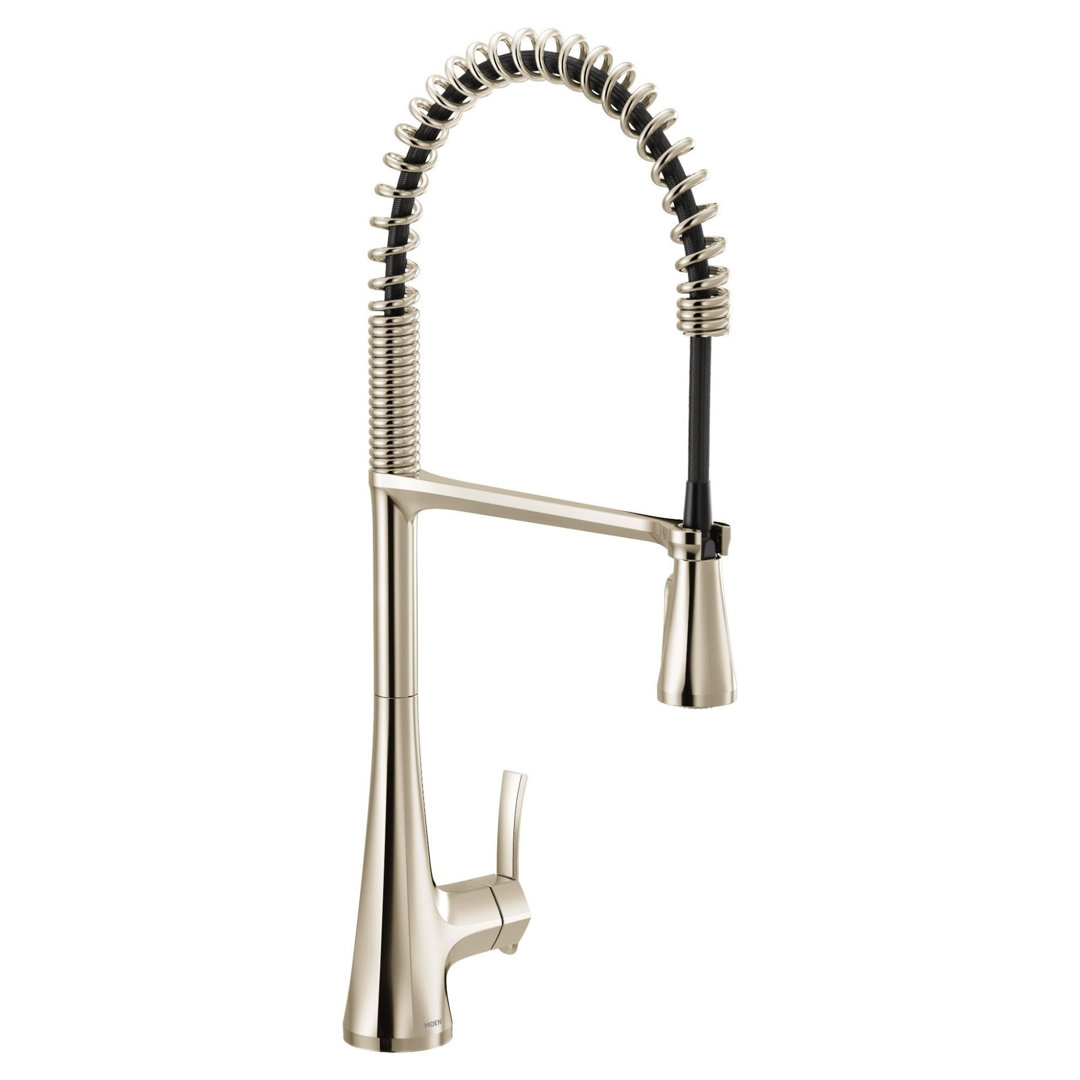 Sinema Pre-Rinse High Arc Spring Pull Down Single Handle Kitchen Faucet Moen 