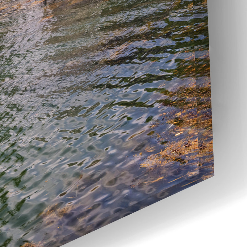 «Summer Day On Vinalhaven» par Rick Berk, art mural en verre acrylique, H 16 po x l 24 po x P 0,2 po