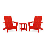 POLYWOOD by AllModern Outdoor Adirondack Chair With Table
