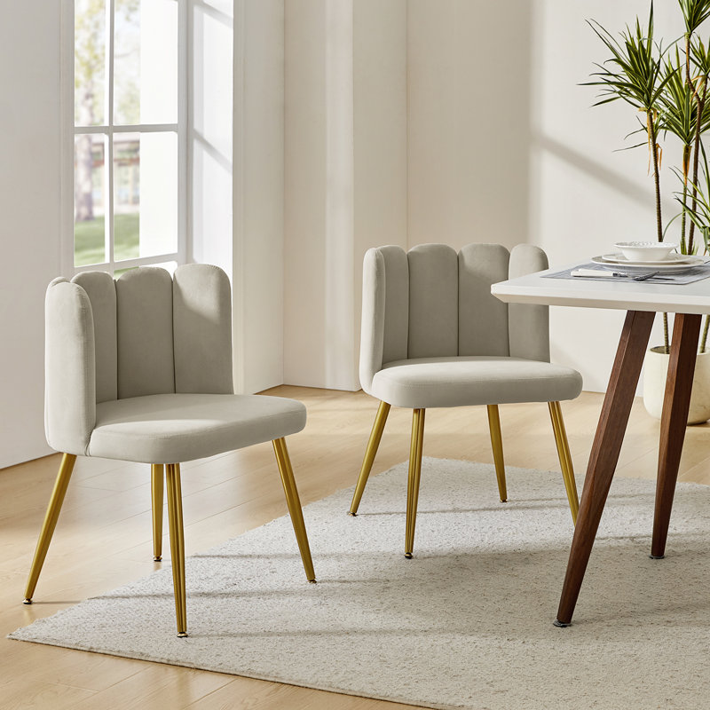Pieraldo Upholstered Side Chair, Tan