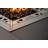 Planika Square Table Gas Fire Pit with Attachable Table, 10 kW,