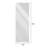 65X21in Full Body Mirror With Lights Full Length Mirror Wall Hanging Type Suitable For Bedrooms, Dimming And 3 Color Lighting-2104930134