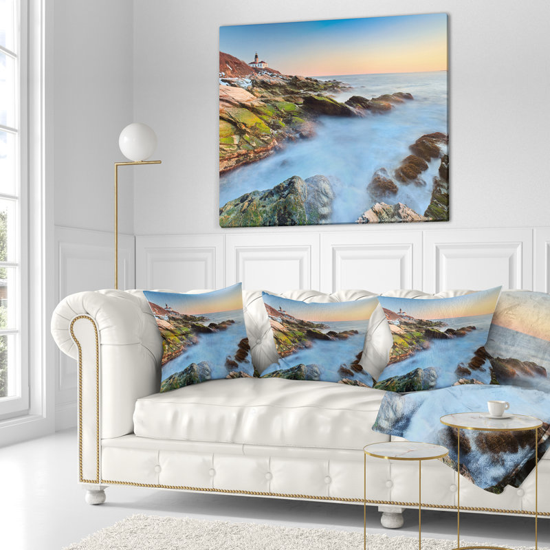 Coussin de plage beavertail, 18 po x 18 po, Coussin décoratif