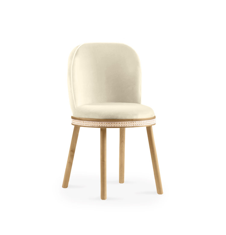 Alma Upholstered Dining Chair, Nuage