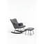 Fauteuil à bascule gris Comfy