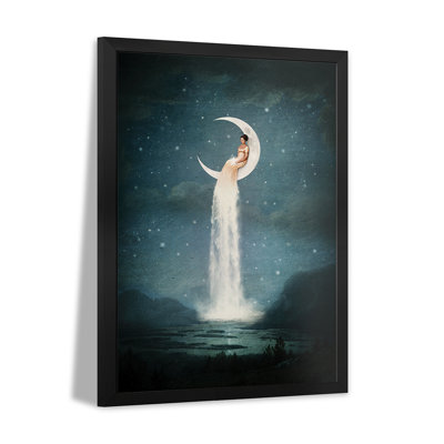 Moonriver Lady Premium Framed Poster by Paula Belle Flores